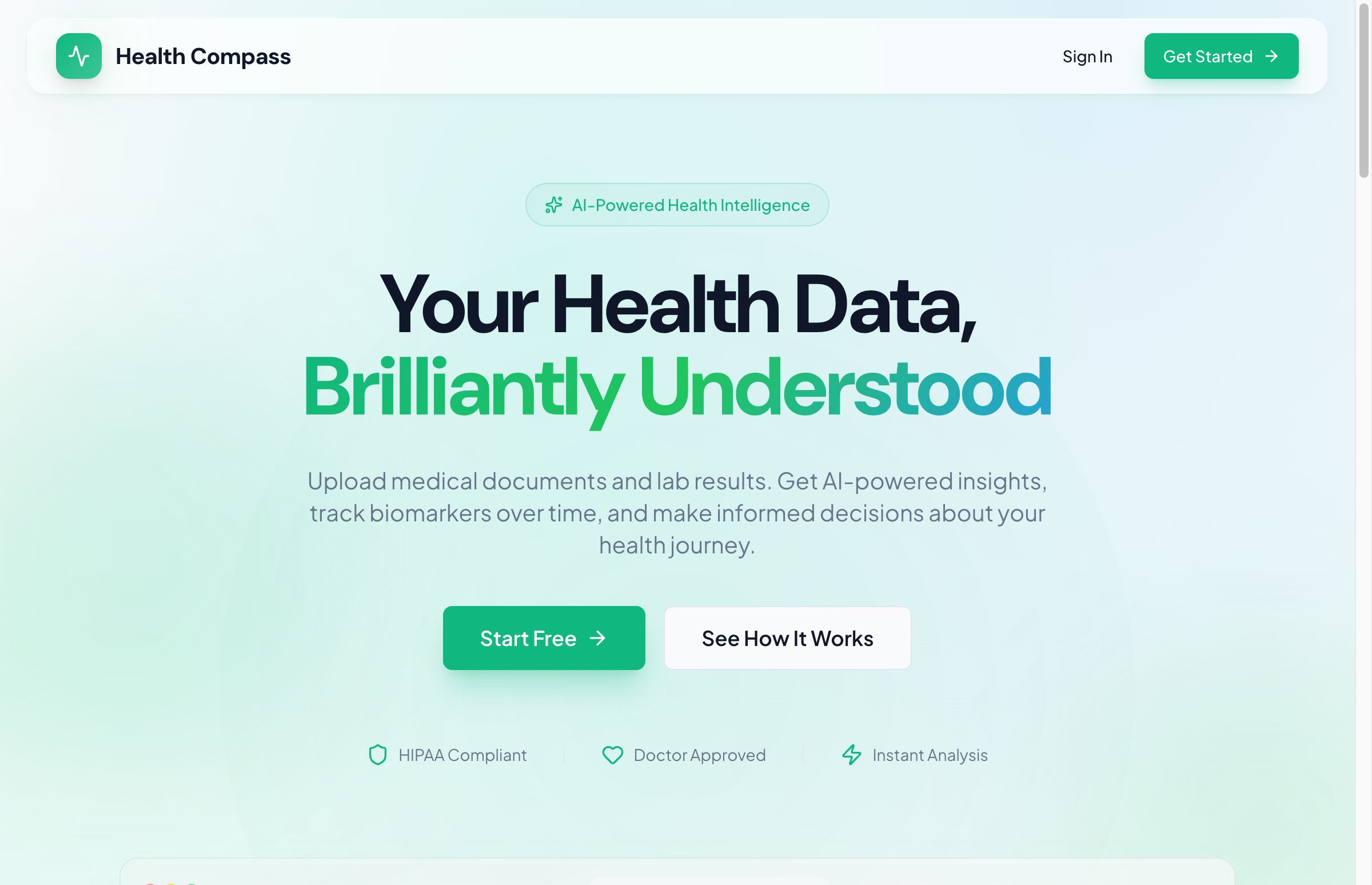 HealthCompass screenshot